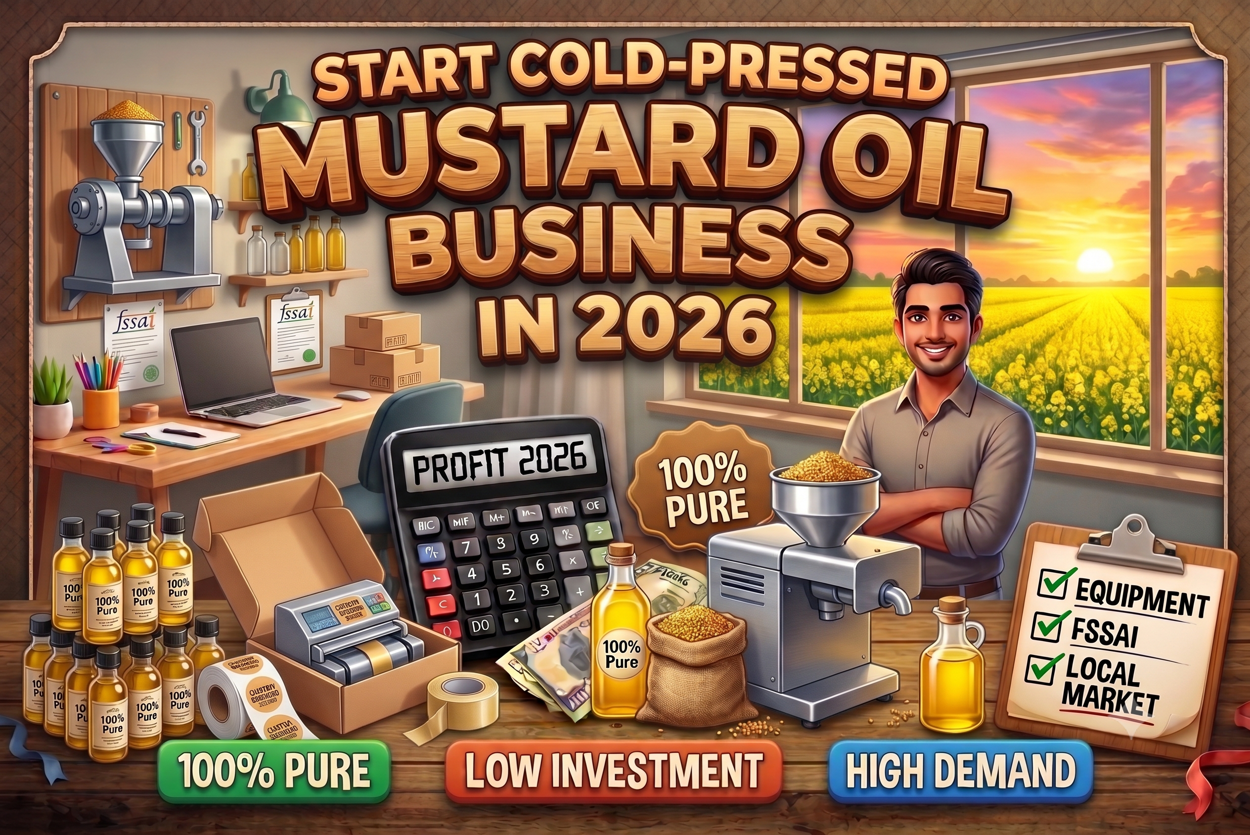 Cold press oil